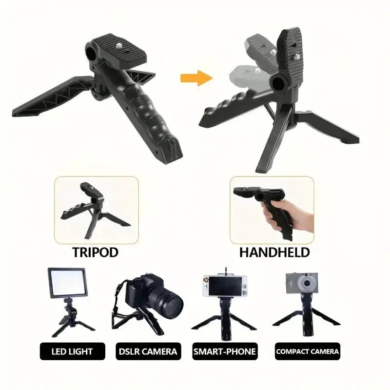 Vlogging Kit with Tripod, Mic & LED Light for Smartphones (6 in 1) – view 6