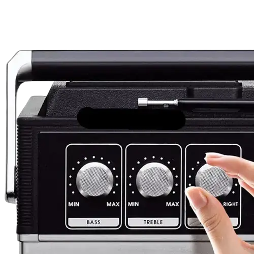 Habicare SS Volkswagen-Style Retro Bluetooth Cassette Radio Volkswagen-Style Retro Bluetooth Cassette Radio