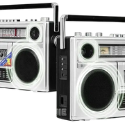 Habicare SS Volkswagen-Style Retro Bluetooth Cassette Radio Volkswagen-Style Retro Bluetooth Cassette Radio