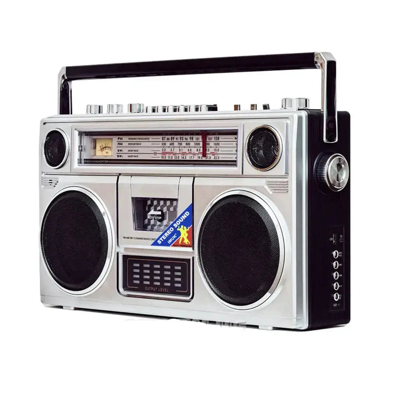 Habicare SS Volkswagen-Style Retro Bluetooth Cassette Radio Volkswagen-Style Retro Bluetooth Cassette Radio