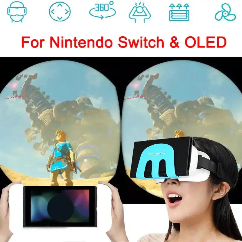 Habicare 9eight5 VR Shinecon G11 Virtual Reality Headset for Switch VR Shinecon G11 Virtual Reality Headset for Switch