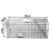 salelink.co.nz Unbranded 66 x 23 x 26cm Animal Trap Possum Trap Folding Humane Live Catch Possum Trap Cage 66x23x26cm