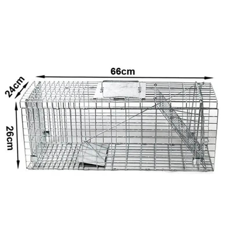 salelink.co.nz Unbranded 66 x 23 x 26cm Animal Trap Possum Trap Folding Humane Live Catch Possum Trap Cage 66x23x26cm