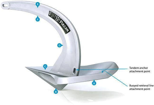 Vulcan 6 Kg Anchor Next Gen Rocna Level Holding Power for Boaters Seeking Secure Set and Easy Retrieval
