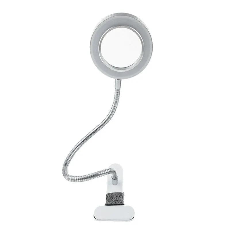 salelink.co.nz Unbranded 8X Magnifying Lamp Desk Table Magnifier Light 8X Magnifying Ring Light Desk Lamp With Clip 10W LED