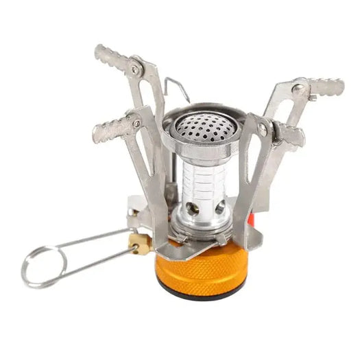 Portable Mini Camping Stove - Lightweight Aluminum Butane Burner for Outdoor Cooking | 1-3 Person Capacity – view 1