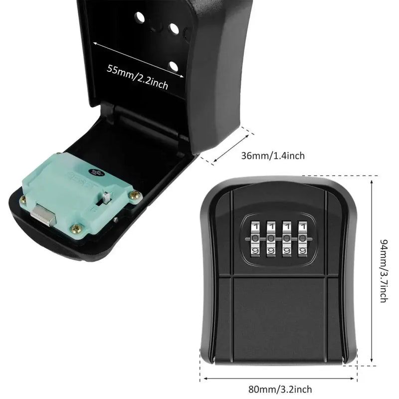 Habicare SS Wall-Mount Key Lock Box with Code (4 types available) Wall-Mount Key Lock Box with Code (4 types available)