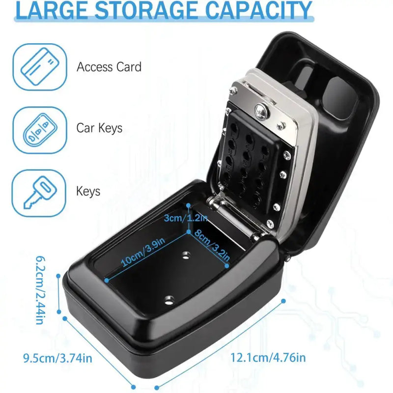 Habicare SS Wall-Mount Key Lock Box with Code (4 types available) Wall-Mount Key Lock Box with Code (4 types available)