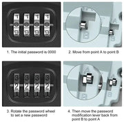 Habicare SS Wall-Mount Key Lock Box with Code (4 types available) Wall-Mount Key Lock Box with Code (4 types available)