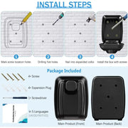 Habicare SS Wall-Mount Key Lock Box with Code (4 types available) Wall-Mount Key Lock Box with Code (4 types available)