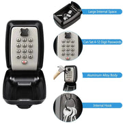 Habicare SS Wall-Mount Key Lock Box with Code (4 types available) Wall-Mount Key Lock Box with Code (4 types available)