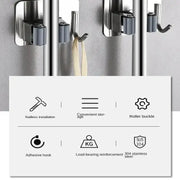 Habicare SS Wall-Mount Mop & Broom Holder Wall-Mount Mop & Broom Holder