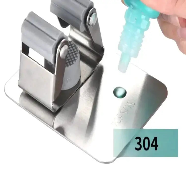 Habicare SS Wall-Mount Mop & Broom Holder Wall-Mount Mop & Broom Holder