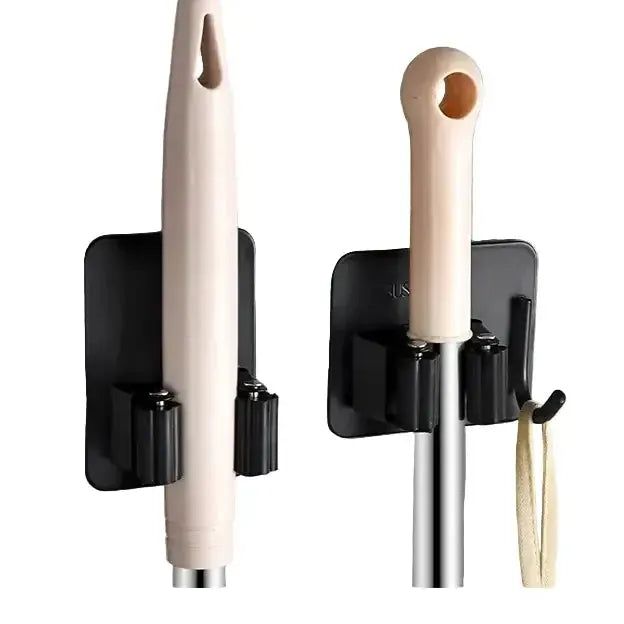 Habicare SS Wall-Mount Mop & Broom Holder Wall-Mount Mop & Broom Holder