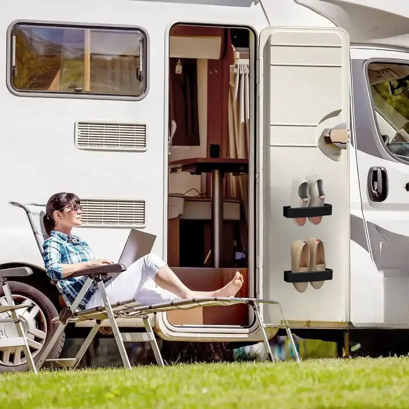 Wall-Mounted Adjustable Shoe Rack for RV & Caravan (1PCS) – view 4