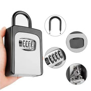 Wall-Mounted Key Keeper – 4-Digit Lock Box (available in Gray & Black) – view 1