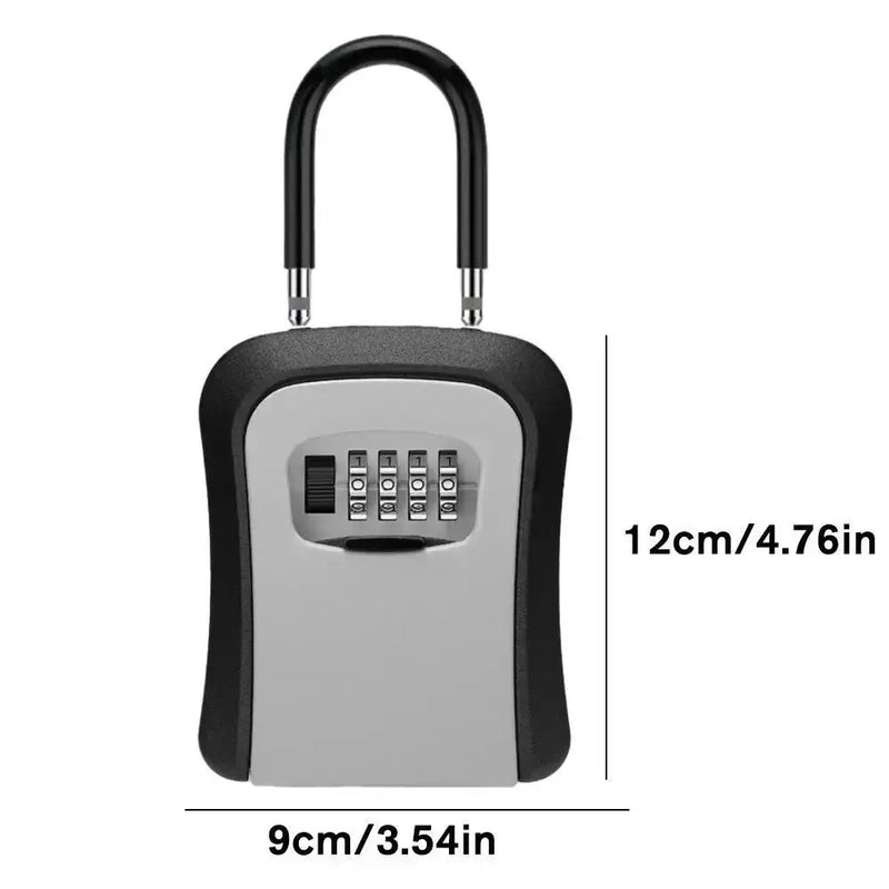 Wall-Mounted Key Keeper – 4-Digit Lock Box (available in Gray & Black) – view 9