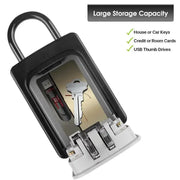 Wall-Mounted Key Keeper – 4-Digit Lock Box (available in Gray & Black) – view 4