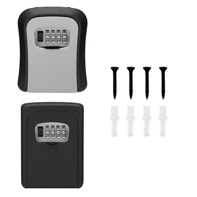 Wall-Mounted Key Keeper – 4-Digit Lock Box (available in Gray & Black) – view 3