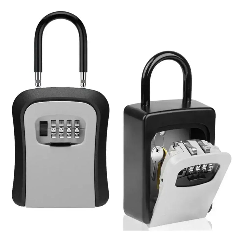 Wall-Mounted Key Keeper – 4-Digit Lock Box (available in Gray & Black) – view 2
