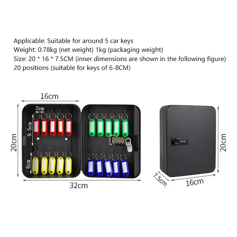 Wall-Mounted Password Key Box (different sizes available) – view 3