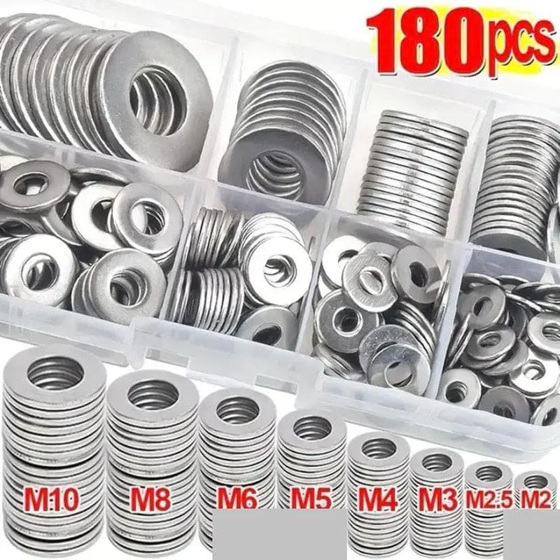9eight5 Tools & Kits (multipurpose) Washer Set (180 pieces) Washer Set (180 pieces)