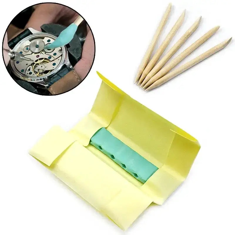 Habicare HBC Watch Movement Cleaning Clay with Wooden Stick Watch Movement Cleaning Clay with Wooden Stick