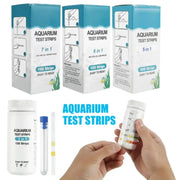 Habicare HBC Water Quality Test Strips Aquarium 7-in-1 Water Test Strips - 100 Count