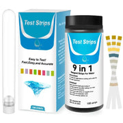 Habicare HBC Water Quality Test Strips Aquarium 7-in-1 Water Test Strips - 100 Count