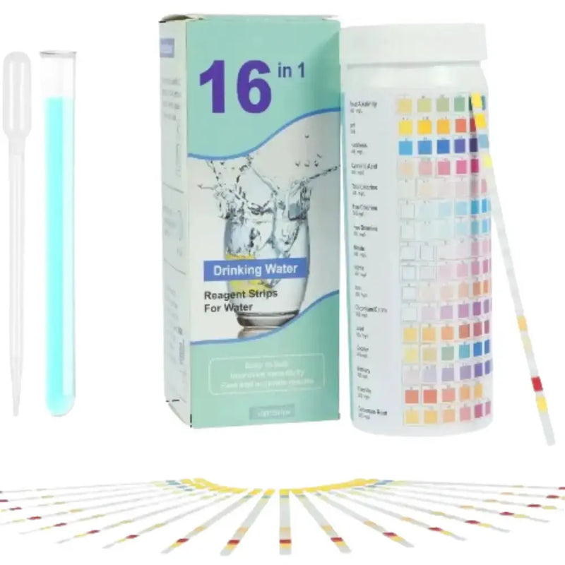 Habicare HBC Water Quality Test Strips Aquarium 7-in-1 Water Test Strips - 100 Count