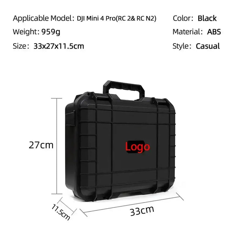 Waterproof Carry Case for DJI Mini 3 / 4 Pro (Black & White) – view 7