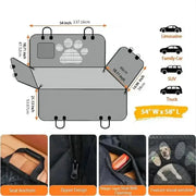Habicare SS Waterproof Dog Car Hammock with Mesh Window Waterproof Dog Car Hammock with Mesh Window