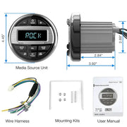 Habicare SS Waterproof Marine Bluetooth Radio & MP3 Player Waterproof Marine Bluetooth Radio & MP3 Player