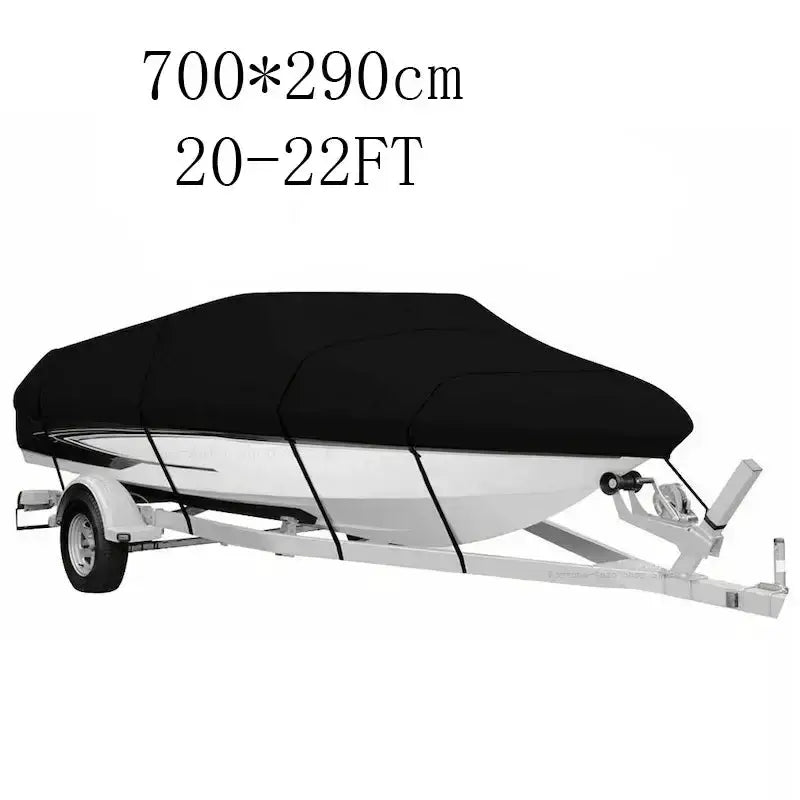 Habicare SS Waterproof Oxford Fabric Boat Cover (11–22FT) Waterproof Oxford Fabric Boat Cover (11–22FT)
