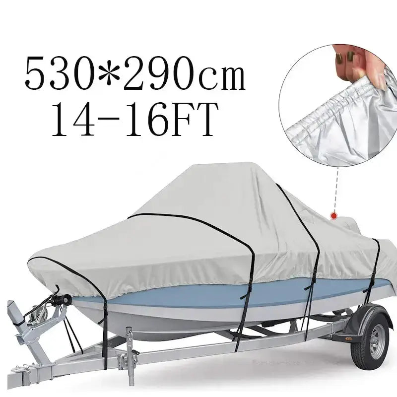 Habicare SS Waterproof Oxford Fabric Boat Cover (11–22FT) Waterproof Oxford Fabric Boat Cover (11–22FT)