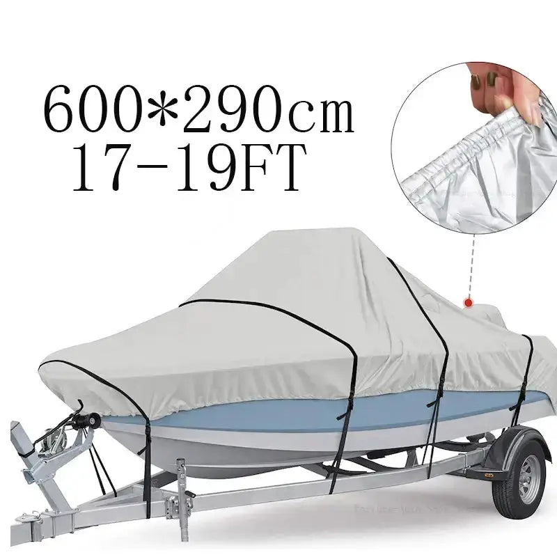 Habicare SS Waterproof Oxford Fabric Boat Cover (11–22FT) Waterproof Oxford Fabric Boat Cover (11–22FT)