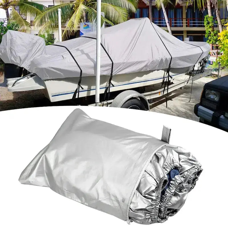 Habicare SS Waterproof Oxford Fabric Boat Cover (11–22FT) Waterproof Oxford Fabric Boat Cover (11–22FT)