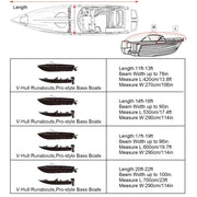Habicare SS Waterproof Oxford Fabric Boat Cover (11–22FT) Waterproof Oxford Fabric Boat Cover (11–22FT)