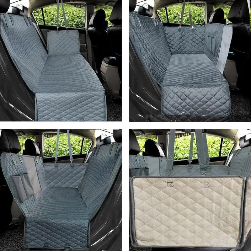 WATERPROOF PET CAR BACK SEAT PROTECTOR WITH MESH POCKET – view 3