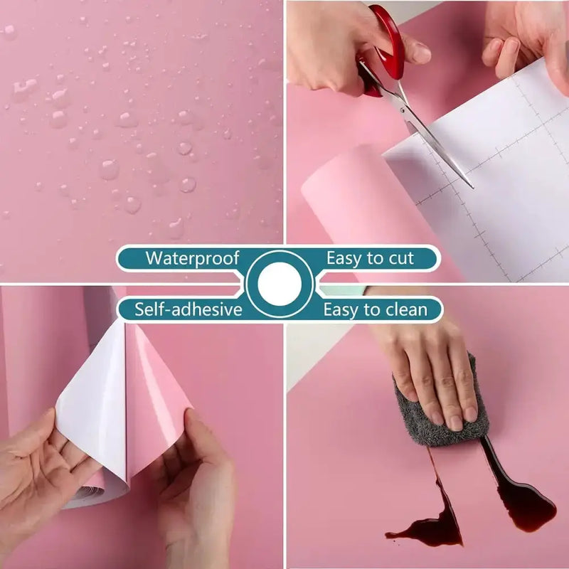 Waterproof Self-Adhesive Wallpaper (14 colours available) – view 24