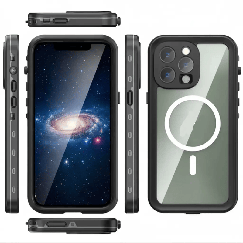 techplus Waterproof & Shockproof Case for iPhone 16 Pro – Clear Protective Cover iPhone 16 Pro Waterproof Shockproof Case