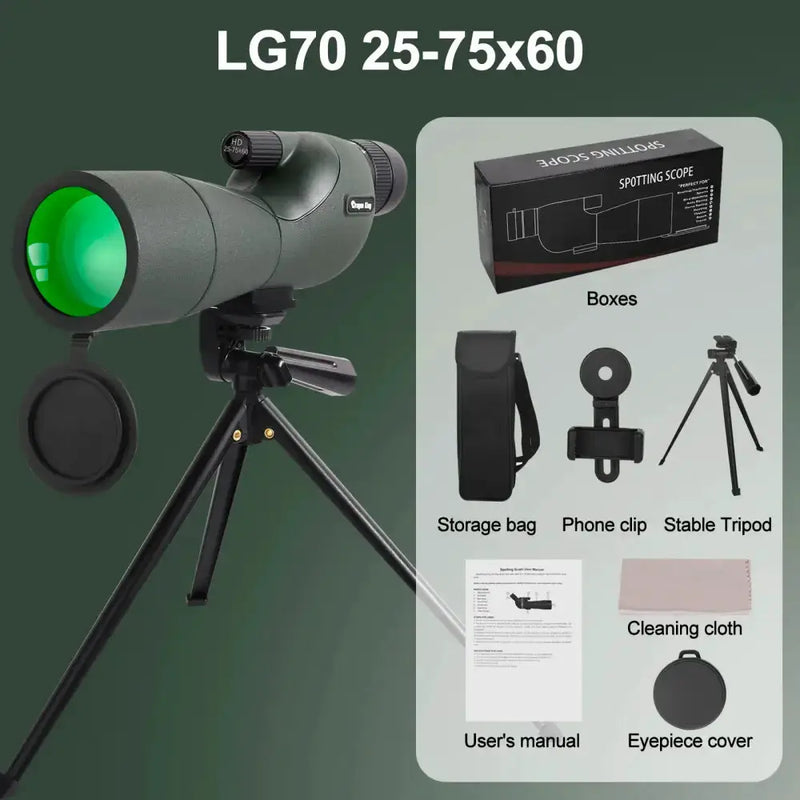 Habicare SS Waterproof Spotting Scope with Tripod Waterproof Spotting Scope with Tripod