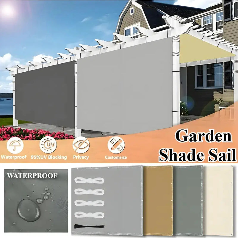 Waterproof Sunshade Sail – Square & Rectangle (4 colours available) – view 2