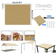 Waterproof Sunshade Sail – Square & Rectangle (4 colours available) – view 5