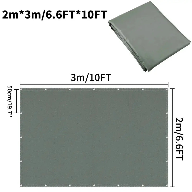 Waterproof Sunshade Sail – Square & Rectangle (4 colours available) – view 6