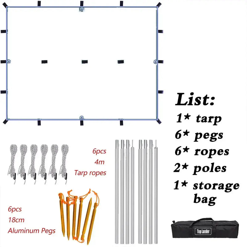 Waterproof Tarp with 19 Hang Points (3 different types available) – view 22