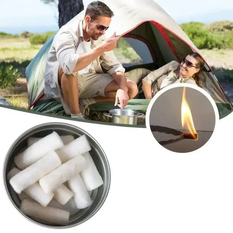 Habicare SS Wax Braided Paraffin Swabs Habicare Wax Braided Paraffin Fire Starters with Tin