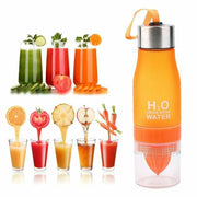 Orange 650ml Fruit Infuser Water Bottle Eco Friendly Leak Proof – view 1