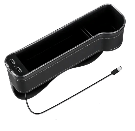 2PCS LED Car Seat Gap Filler Organizer with Charging Function – view 3