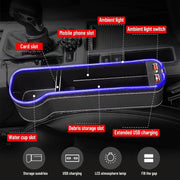 2PCS LED Car Seat Gap Filler Organizer with Charging Function – view 6